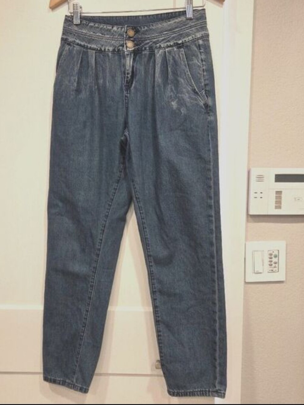 Blank NYC Balloon Barrell Leg Mom Jeans Pleated Front Boho Y2K Cottagecore 26
